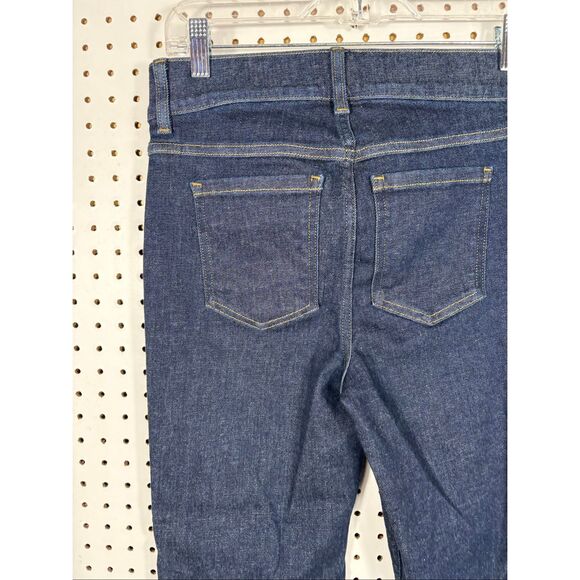 Spanx crop kick flare Raw indigo jeans size M - Picture 6 of 8